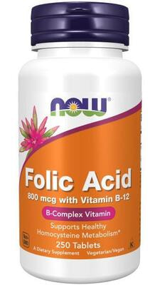 NOW Folic Acid 250 tabs (,  3)