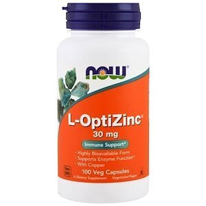 NOW L-Optizinc 30mg+copper 100 caps (,  4)