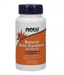 NOW Natural Beta Carotene 25000 iu 90 softgels (,  4)