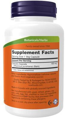 NOW Cascara Sagrada 450 mg 250 vcaps (,  2)