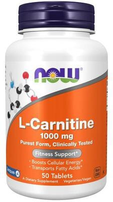 NOW L-Carnitine Tartrate 1000 mg 50 tabs (,  3)