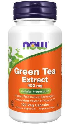 NOW Green Tea Extract 400 mg 100 caps (,  3)