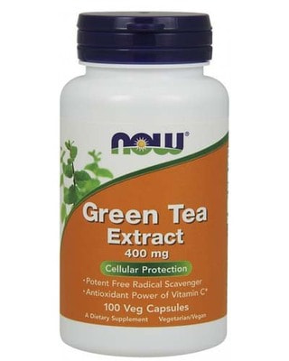 NOW Green Tea Extract 400 mg 100 caps (,  4)