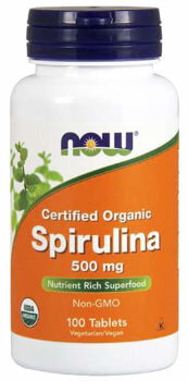 NOW Spirulina 500 mg 100 tabs (,  4)