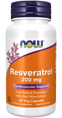 NOW Natural Resveratrol 200 mg 60 vcaps (,  1)