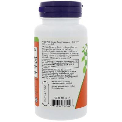 NOW American Ginseng 500 mg 100 vcaps (,  4)