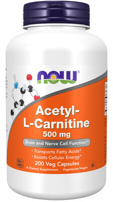 NOW Acetyl L-Carn 500mg 200 vcaps (,  1)