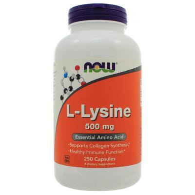 NOW L-Lysine 500 mg 250 caps (,  4)