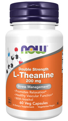 NOW L-Theanine 200 mg 60 vcaps (,  1)