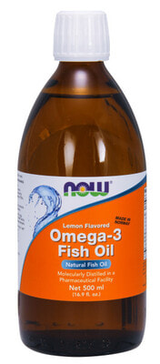 NOW Omega-3 Fish Oil 500 ml () (,  1)