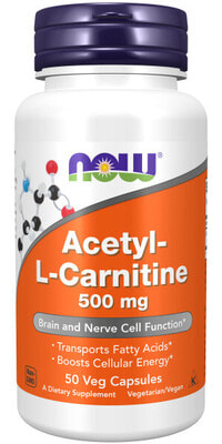 NOW Acetyl L-Carn 500mg 50 vcaps (,  1)