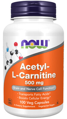 NOW Acetyl L-Carn 500mg 100 vcaps (,  1)