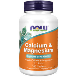 NOW Calcium & Magnesium 100 tabs.  2