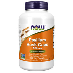 NOW PSYLLIUM HUSK 500mg 200 VCAPS.  2