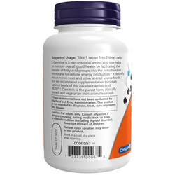 NOW L-Carnitine Tartrate 1000 mg 50 tabs.  2