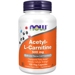 NOW Acetyl L-Carn 500mg 100 vcaps.  2