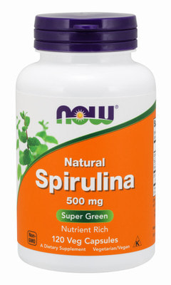 NOW Spirulina 500 mg 120 vcaps