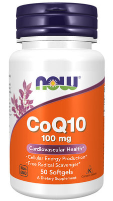 NOW CoQ10 100 mg 50 softgels