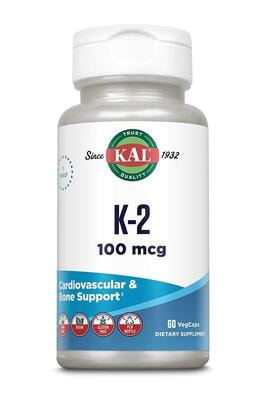 KAL Vitamin K-2 100mcg 60 vcap
