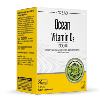 ORZAX OCEAN VITAMIN D 1000 IU SPRAY 20 ml