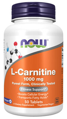 NOW L-Carnitine Tartrate 1000 mg 50 tabs ()