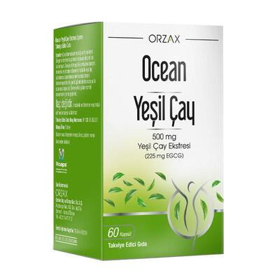 ORZAX OCEAN GREEN TEA 500 MG 60 CAPSULES