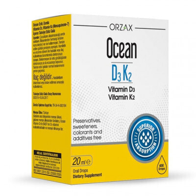 ORZAX OCEAN D3K2 DROP 20 ml