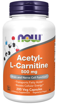 NOW Acetyl L-Carn 500mg 200 vcaps ()