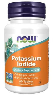 NOW POTASSIUM IODIDE 30 MG 60 TABS ()