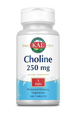 KAL Choline 250 mg 100 tabs