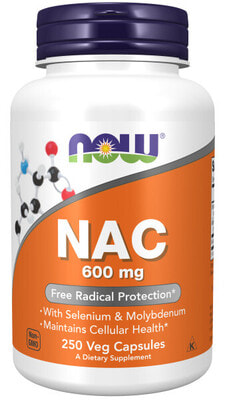 NOW NAC-Acetyl cysteine 600mg 250caps ()