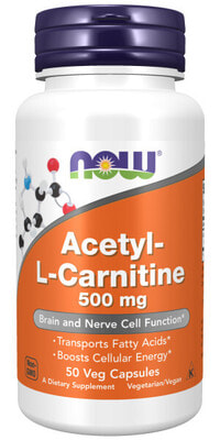 NOW Acetyl L-Carn 500mg 50 vcaps ()