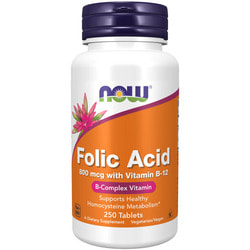 NOW Folic Acid 250 tabs