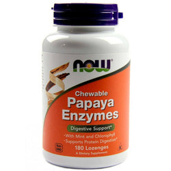 NOW Papaya Enzymes 180 lozenges