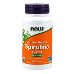 NOW Spirulina 500 mg 100 tabs