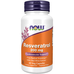 NOW Natural Resveratrol 200 mg 60 vcaps