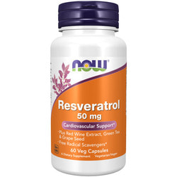 NOW Resveratrol 50 mg 60 vcap